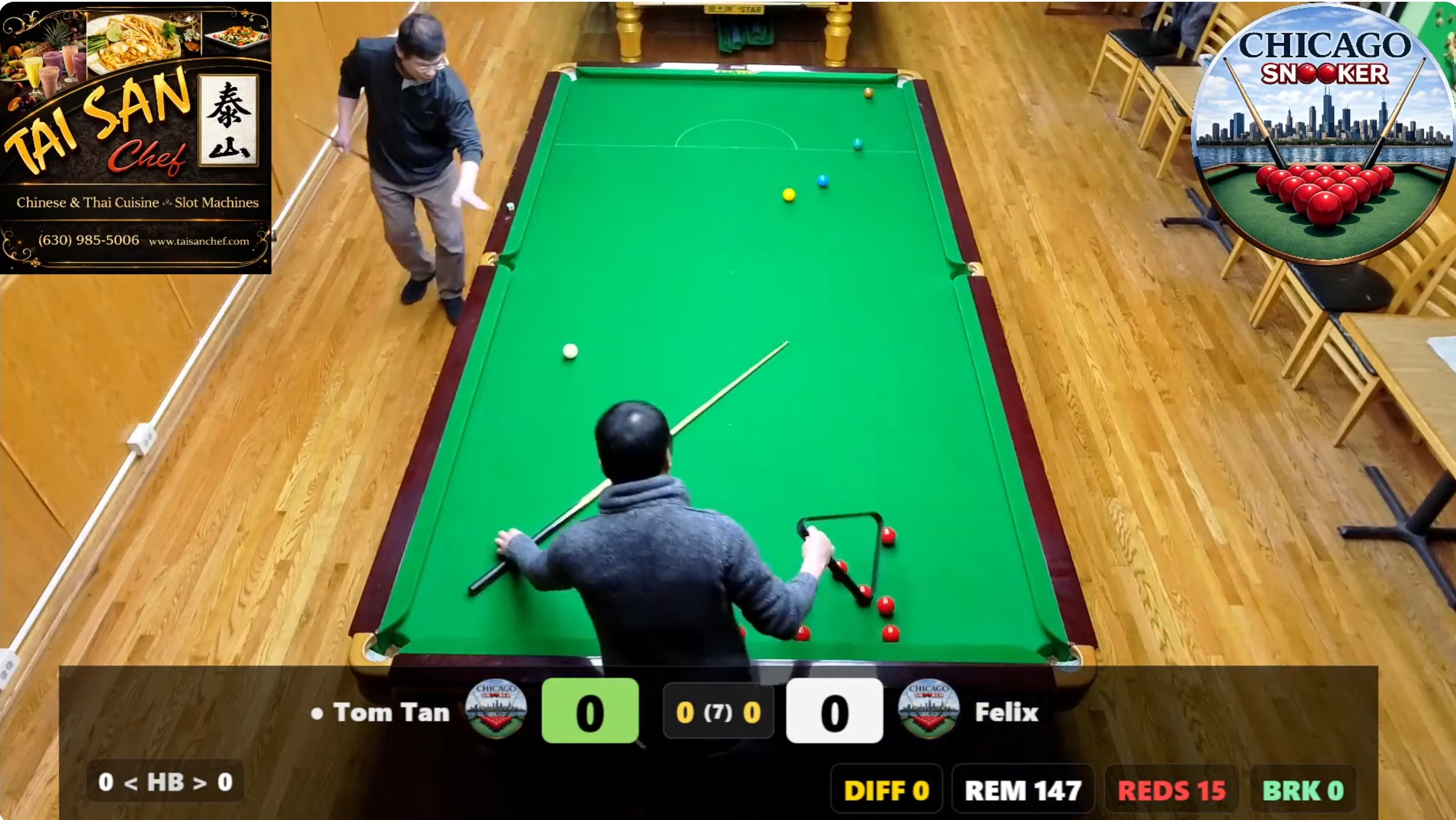 AI scoring — live table detection and streaming overlay